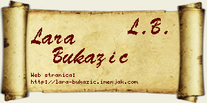 Lara Bukazić vizit kartica
